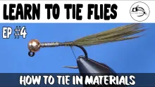 Video thumb for Fly Tying Class Part #2: Tying in Materials